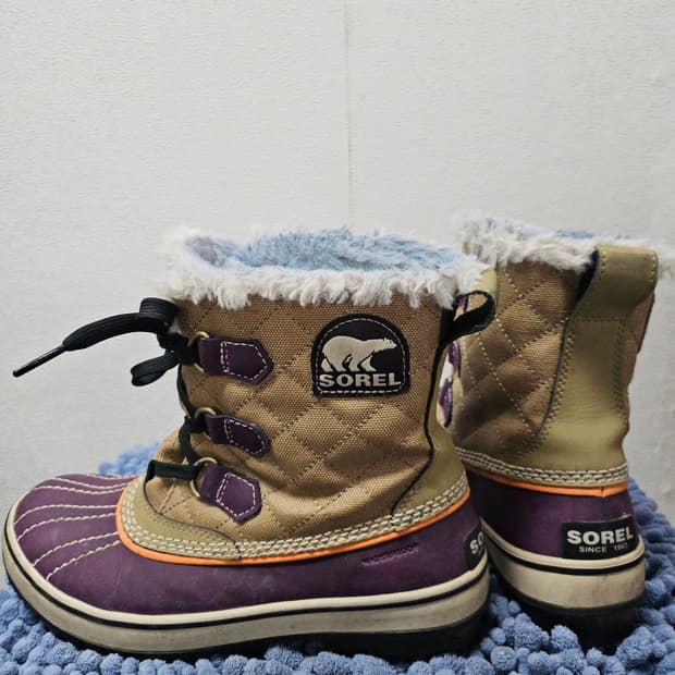 소렐 방한 부츠 털부츠 퍼플 브라운 240
