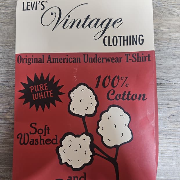 리바이스 LVC 1950's 스포츠웨어 티셔츠 화이트 M