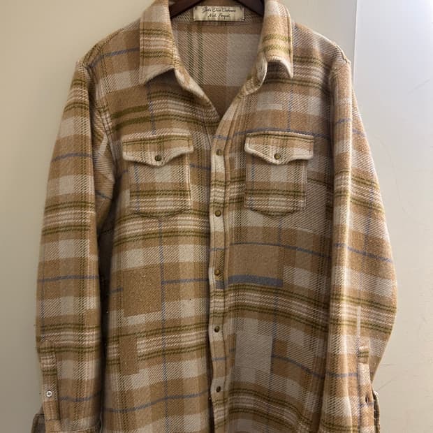 갓스트루캐시미어 x 닉푸케 캐시미어 패치워크 셔츠 L사이즈