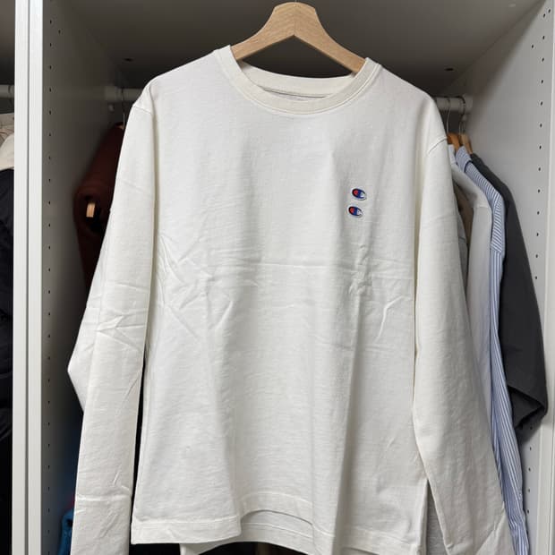 챔피온 X 자라 콜라보 긴팔 티셔츠 M 새상품 (100사이즈)