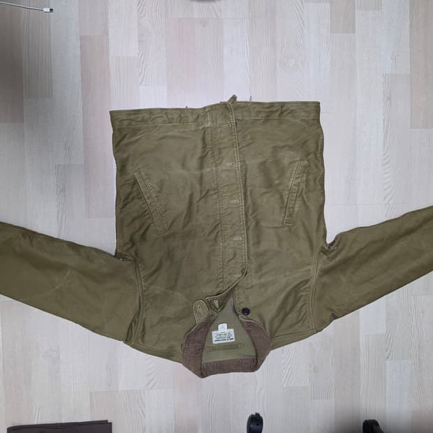 더블알엘(rrl) 코듀로이 칼라 코튼 덱 자켓 M 카키