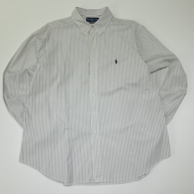 CL615 2XL 폴로 90s 홍콩판 모던 스트라이프 네이비 셔츠 남방