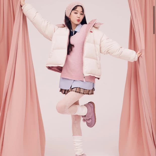 키르시 양면 덕다운 숏패딩