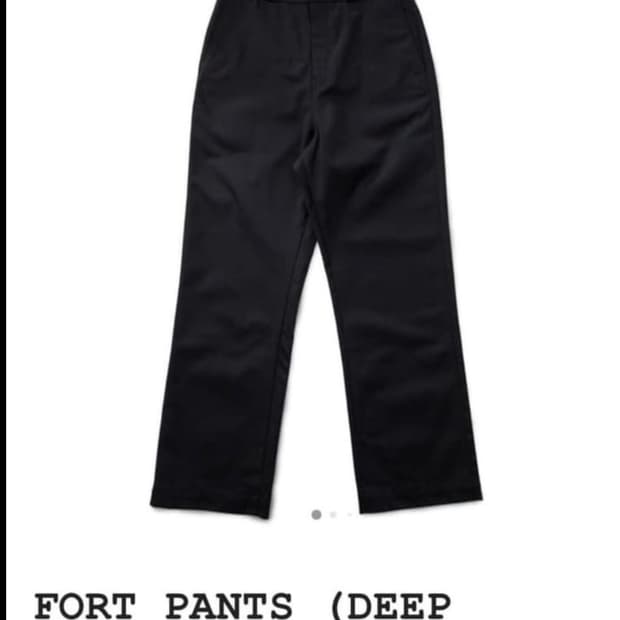77c FORT PANTS deep black m