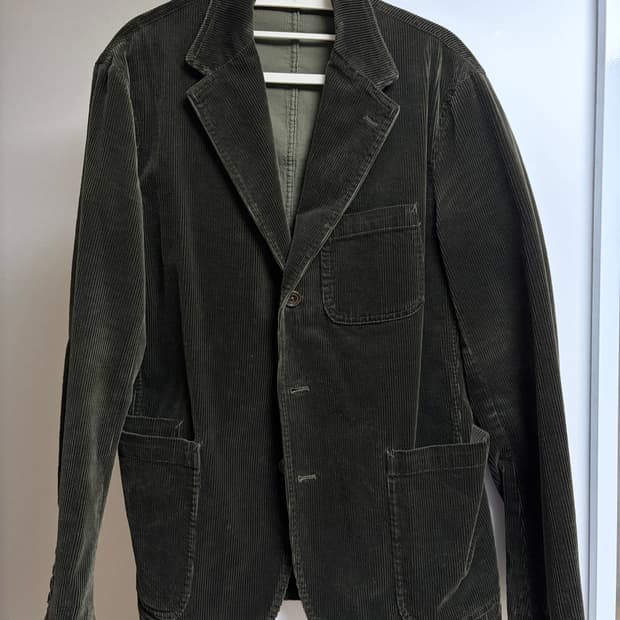 폴로 랄프로렌 코듀로이 스포츠 자켓 40R 카키 (백화점제품)