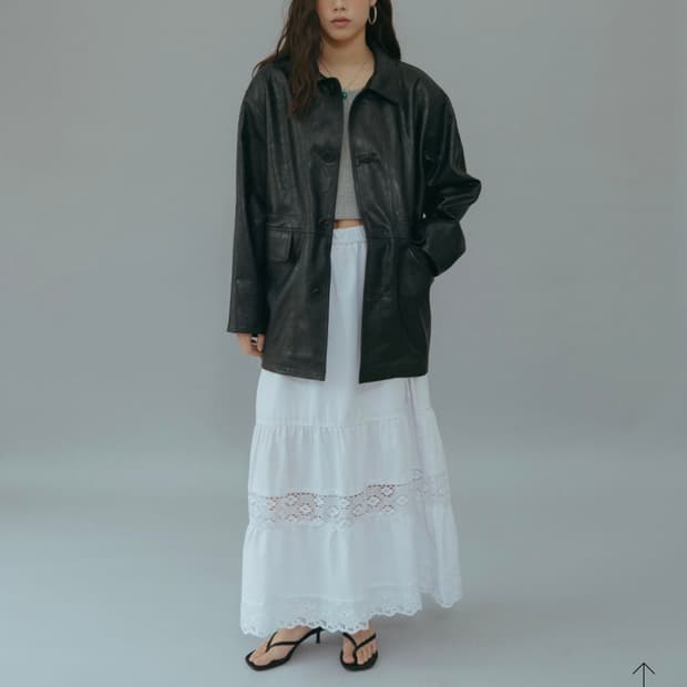 [급처/품절제품] 온무드 비건 레더 자켓 블랙