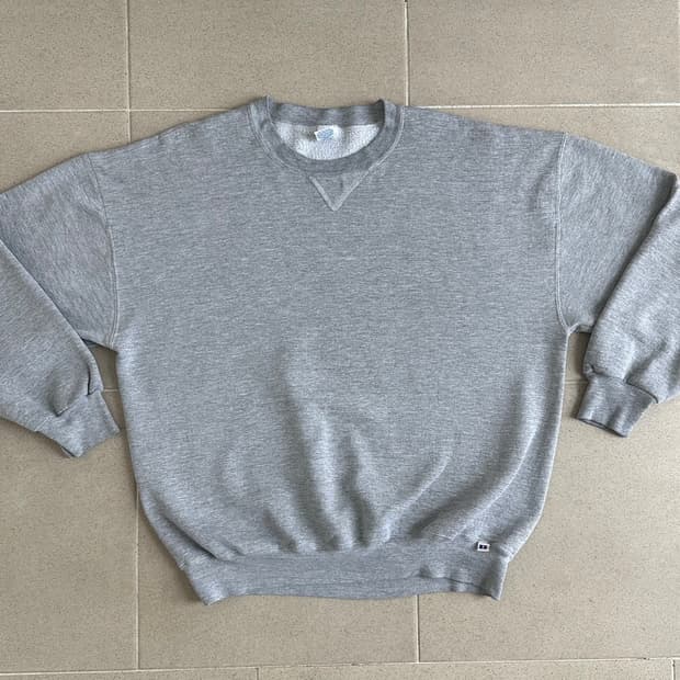 90s 빈티지 러셀 스웻셔츠 그레이 XXL USA
