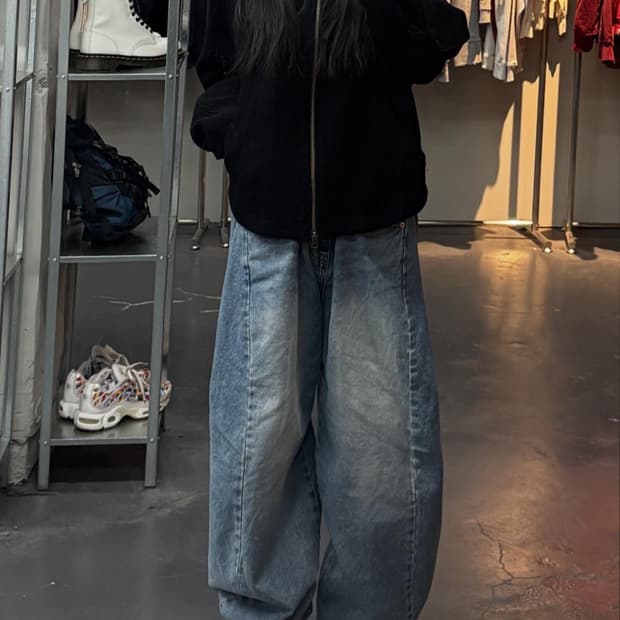 인사일런스 블랙 시메트리 폴딩 자켓 A3203