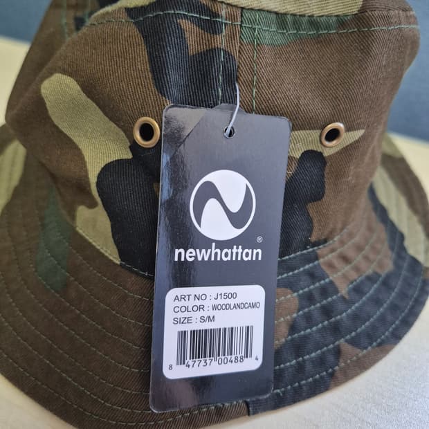 뉴하탄 카모 패턴 버킷햇 S/M