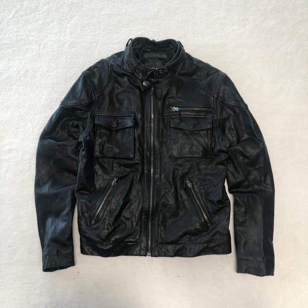 트루릴리전 에디슬리먼 레더자켓 