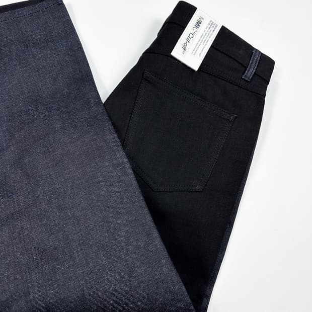 VTG 빈티지 패치워크 흑청 데님 팬츠 (28인치)