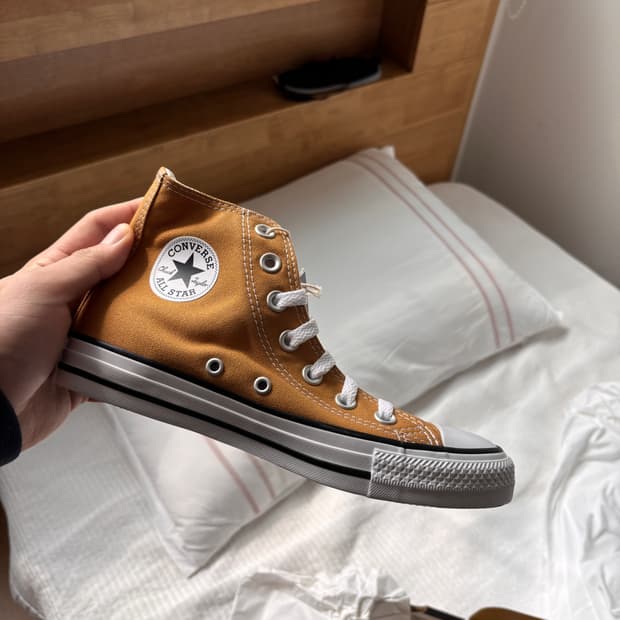 컨버스 올스타 하이 번트 허니 브라운 230 새상품