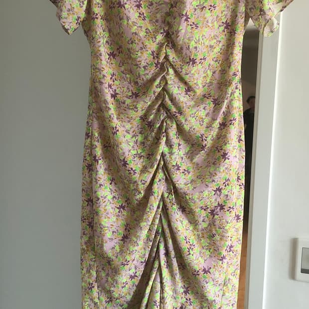 ORR 플로럴 셔링 원피스