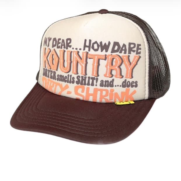 KAPITAL캐피탈 컨트리 더티 쉬링크 더티캡 - 키나리(브라운)