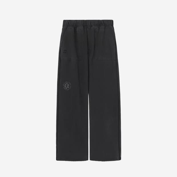 [3]폴리테루 1011 퍼티그 스웻 팬츠 워시드 블랙 25SS