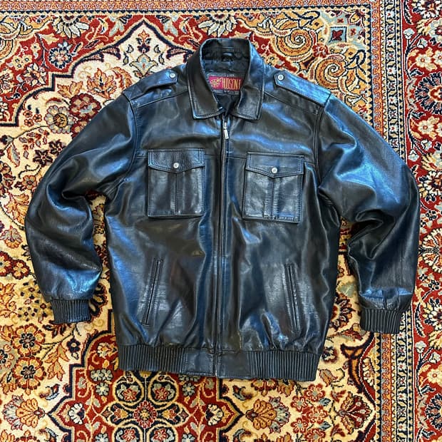 HUDSON "Urban Aviator" A-2 리얼 레더 플라이트 자켓