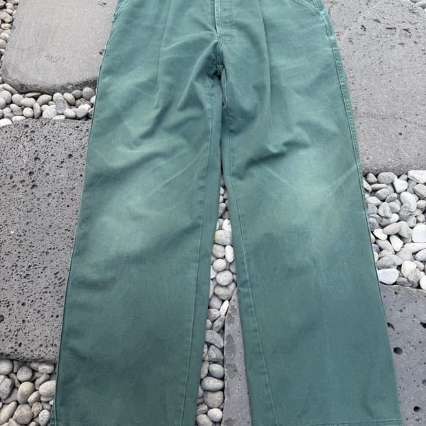 1980s L.M.A FRENCH WASHED 프렌치워크 와이드팬츠