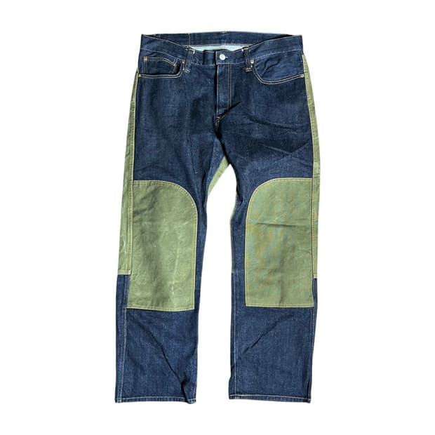 [Kojima Genes] 코지마진즈 재팬 캔버스 더블니 데님팬츠