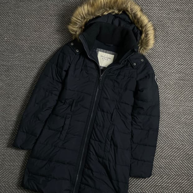 아베크롬비 우먼스 퍼 후드 롱 패딩 점퍼y 5001