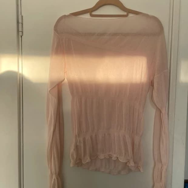 팔로마울 핑크 오프숄더 탑 