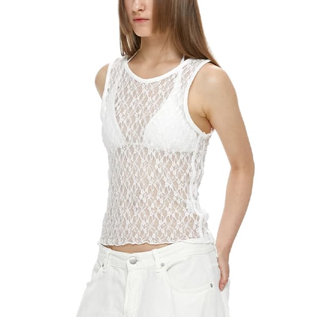 모어댄파라다이스 레이스 슬리브리스 레이어드