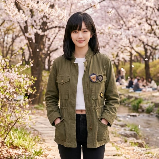 💚최종 가격 인하 | 봄 간절기 카키 야상 점퍼 55~55반