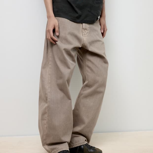 Hatchingroom / Curve Jeans Washed Beige