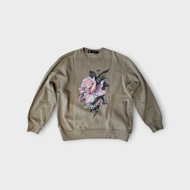 L 100 GU 지유 X 언더커버 플라워 스웨트셔츠 맨투맨 3~4회착