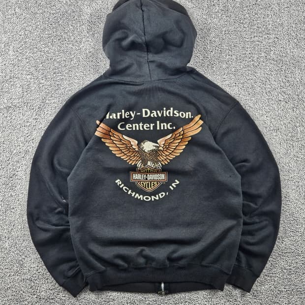 1996 툴텍스 & 할리데이비슨 스웻 후드 집업 ( M ) / 11273
