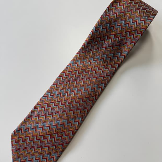 미쏘니 (Missoni) 실크 넥타이 9cm