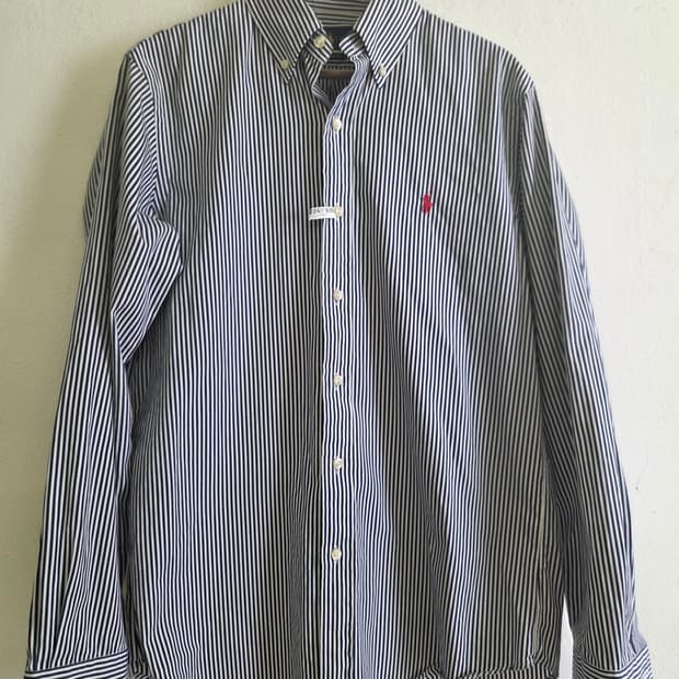 랄프로렌 클래식핏 스트라이프 셔츠