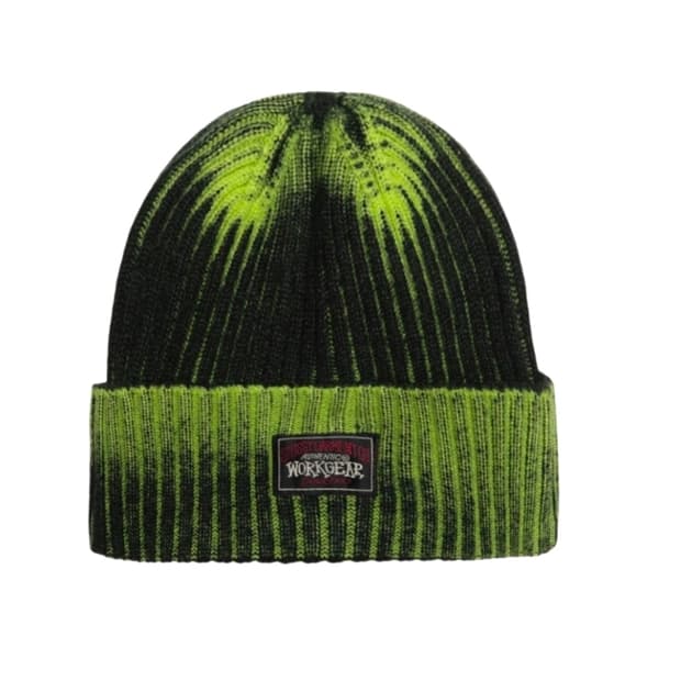 스투시 워크기어 스프레이 커브 비니 라임