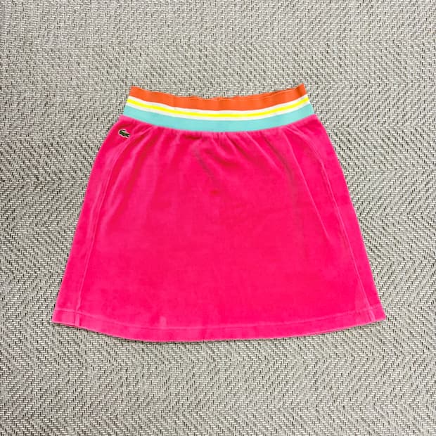(34)라코스테 핑크벨벳 스커트