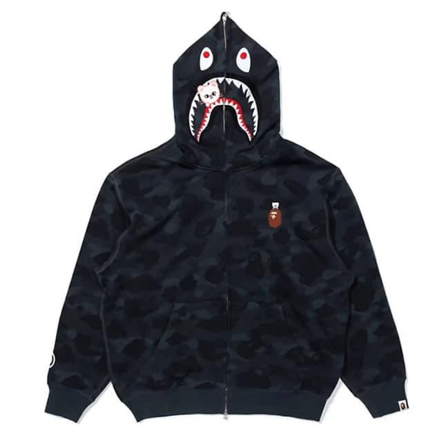 베이프 x 스트레이키즈 콜라보 후드집업