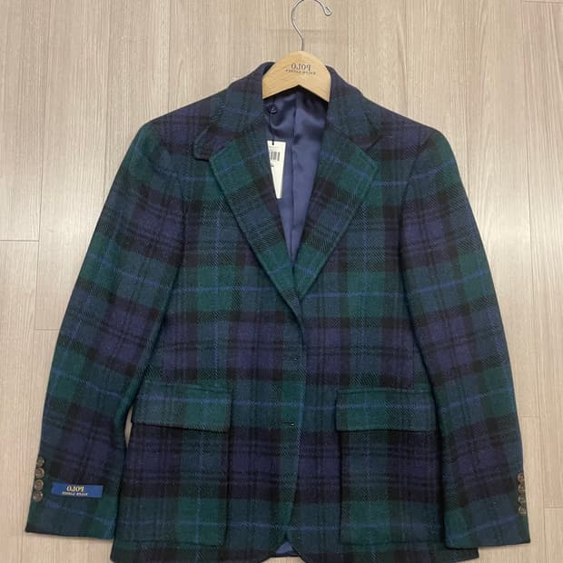 폴로RL67블랙와치스포츠코트자켓38s