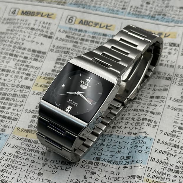 [희귀 모델] 세이코 5 오토매틱 4227-00B0 블랙 스퀘어(양호) 