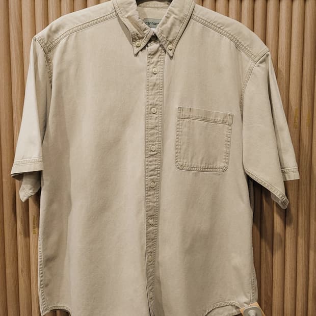 무배) 칼하트 워크 반팔셔츠 베이지 - L