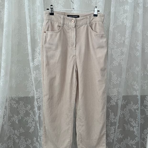 36) 럭키슈에뜨 코듀로이 팬츠 아이보리