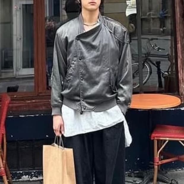 이세이미야케 스카이라인 봄버 M 홍태준 착용