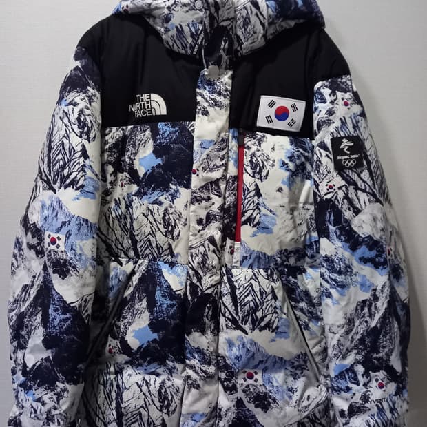노스페이스 선수지급용 팀코리아 국가대표 베이징올림픽 패딩 105/XL