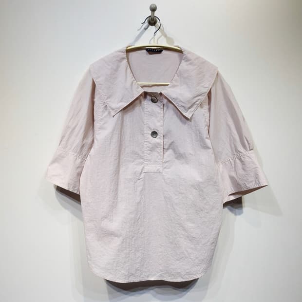 SISLEY 시슬리 21ss 빅카라 셔링 블라우스