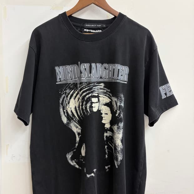 N73. PROJECT OR MindSlaughter 반팔 티셔츠 블랙