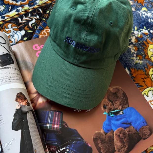 Xlarge x carrot 엑스라지 캐롯 콜라보 자수 로고 볼캡 모자