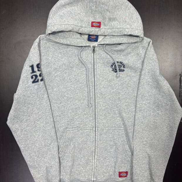 디키즈 기모 후드집업 회색 L