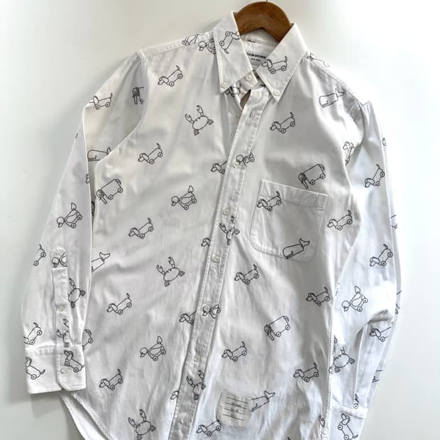 Thom Browne 톰브라운 애니멀 옥스포드 화이트 셔츠