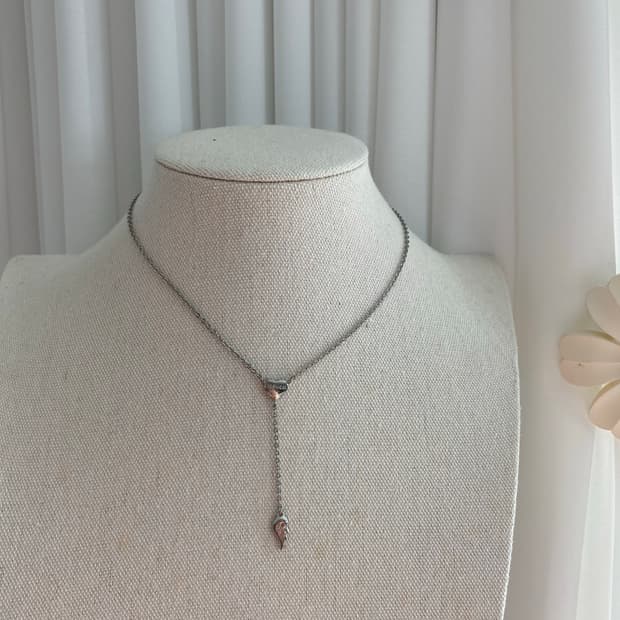 Y2k 무드 fiorucci 하트 날개 목걸이