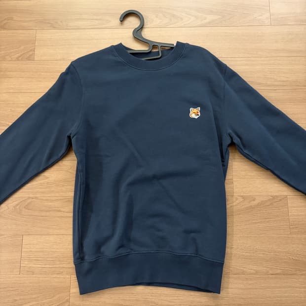 ⭐️새상품⭐️메종키츠네 폭스 헤드 맨투맨 네이비 s