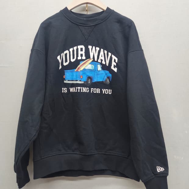 뉴에라 빅프린팅 오버핏 맨투맨 S(L~XL)