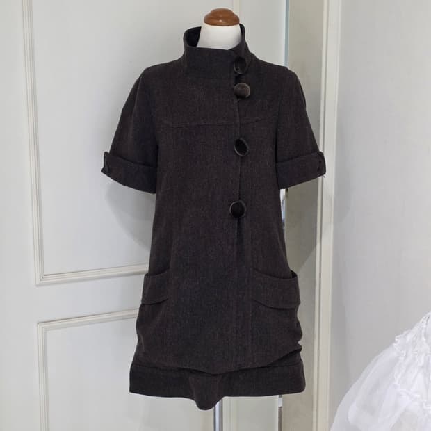 빈티지 라떼갸루st 모리걸 코트느낌 원피스