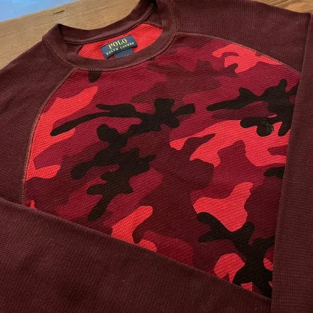 폴로 와플티 롱슬리브